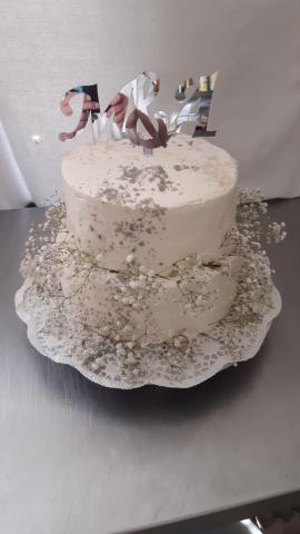 Beispiel für Hochzeitstorte zweistockig